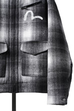 画像をギャラリービューアに読み込む, EVISU EJ, 3M THINSULATE PADDED GREY CHECK WORK QUILTED JACKET-RELAX FIT (GREY CHECK)