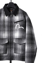 画像をギャラリービューアに読み込む, EVISU EJ, 3M THINSULATE PADDED GREY CHECK WORK QUILTED JACKET-RELAX FIT (GREY CHECK)