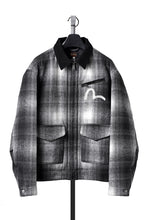 画像をギャラリービューアに読み込む, EVISU EJ, 3M THINSULATE PADDED GREY CHECK WORK QUILTED JACKET-RELAX FIT (GREY CHECK)