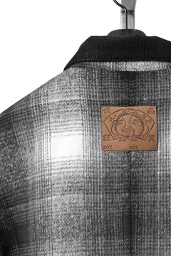 画像をギャラリービューアに読み込む, EVISU EJ, 3M THINSULATE PADDED GREY CHECK WORK QUILTED JACKET-RELAX FIT (GREY CHECK)