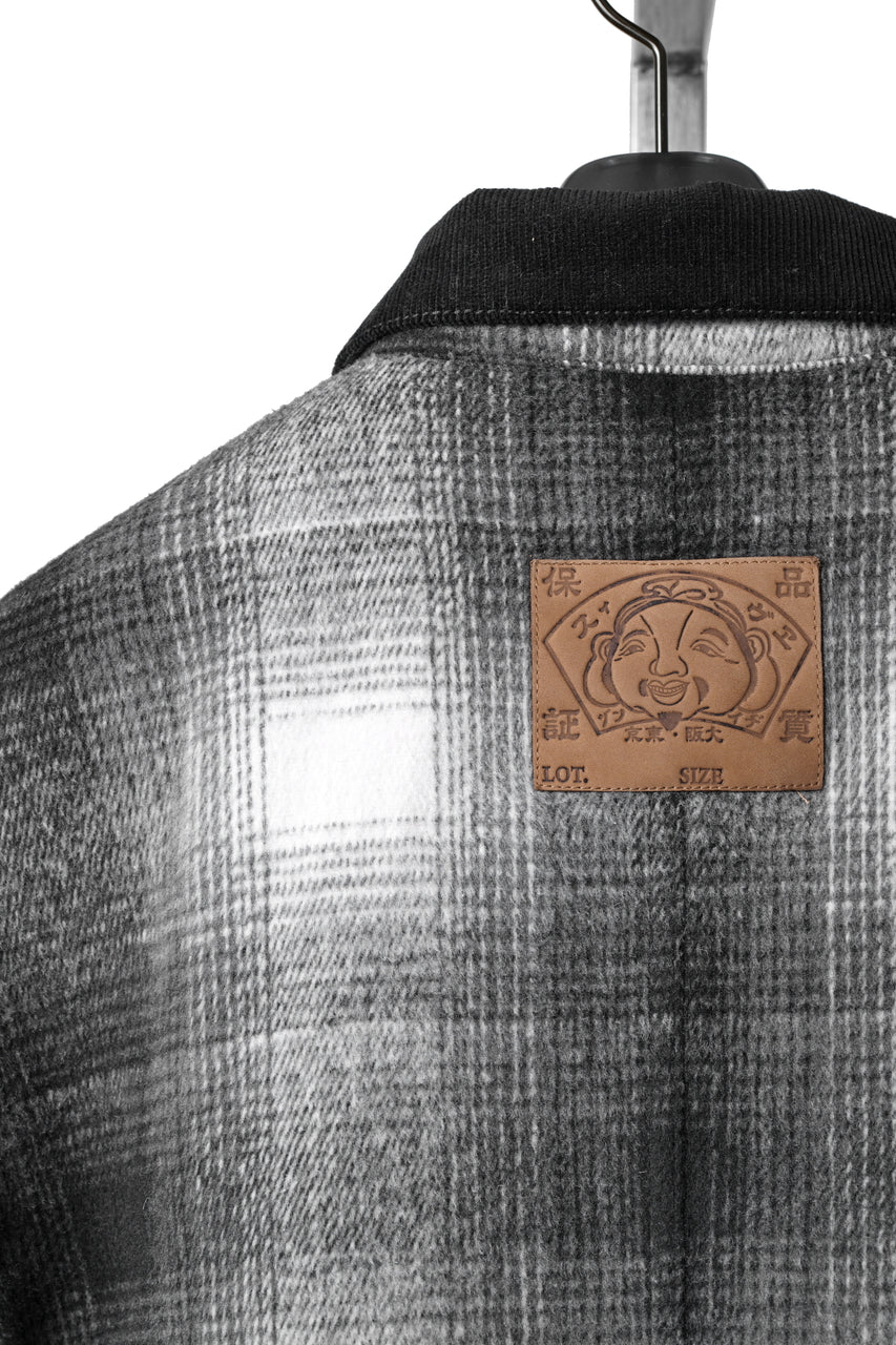 画像をギャラリービューアに読み込む, EVISU EJ, 3M THINSULATE PADDED GREY CHECK WORK QUILTED JACKET-RELAX FIT (GREY CHECK)