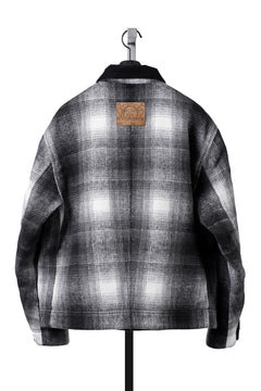 画像をギャラリービューアに読み込む, EVISU EJ, 3M THINSULATE PADDED GREY CHECK WORK QUILTED JACKET-RELAX FIT (GREY CHECK)