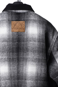 画像をギャラリービューアに読み込む, EVISU EJ, 3M THINSULATE PADDED GREY CHECK WORK QUILTED JACKET-RELAX FIT (GREY CHECK)