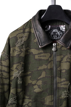 画像をギャラリービューアに読み込む, EVISU HT, CAMOUFLAGE BOMBER JACKET-LOOSE FIT (CAMOFLAGE)