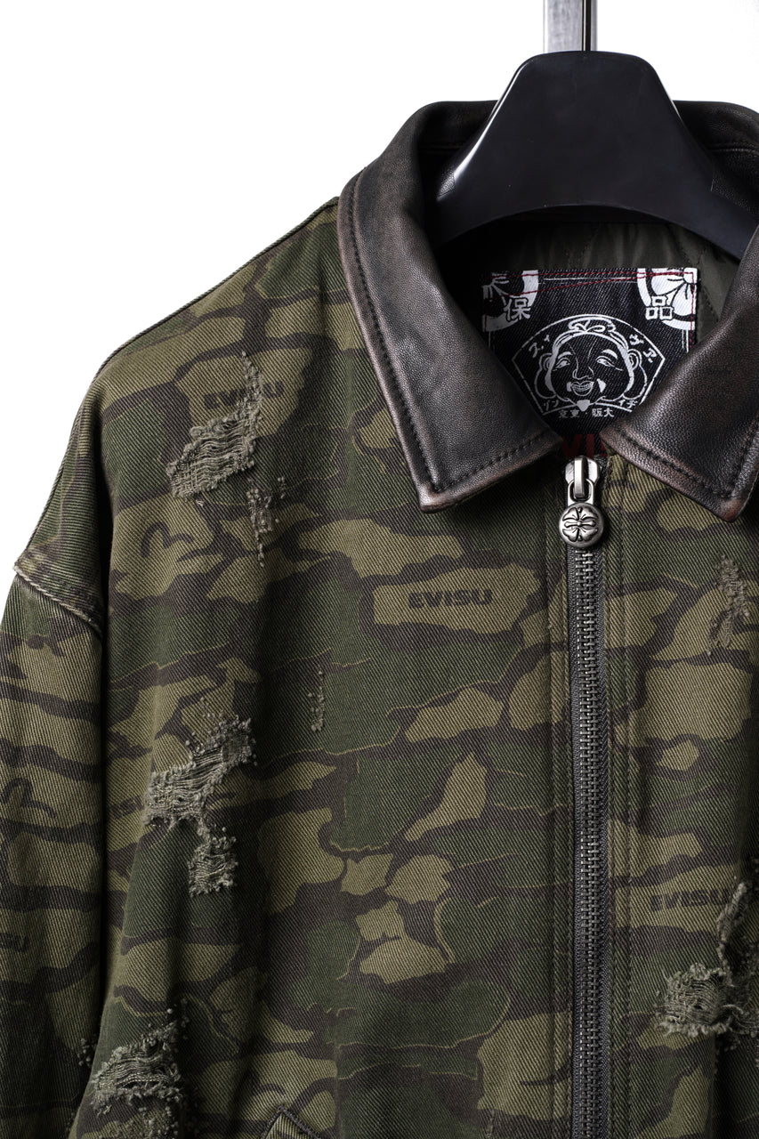 画像をギャラリービューアに読み込む, EVISU HT, CAMOUFLAGE BOMBER JACKET-LOOSE FIT (CAMOFLAGE)