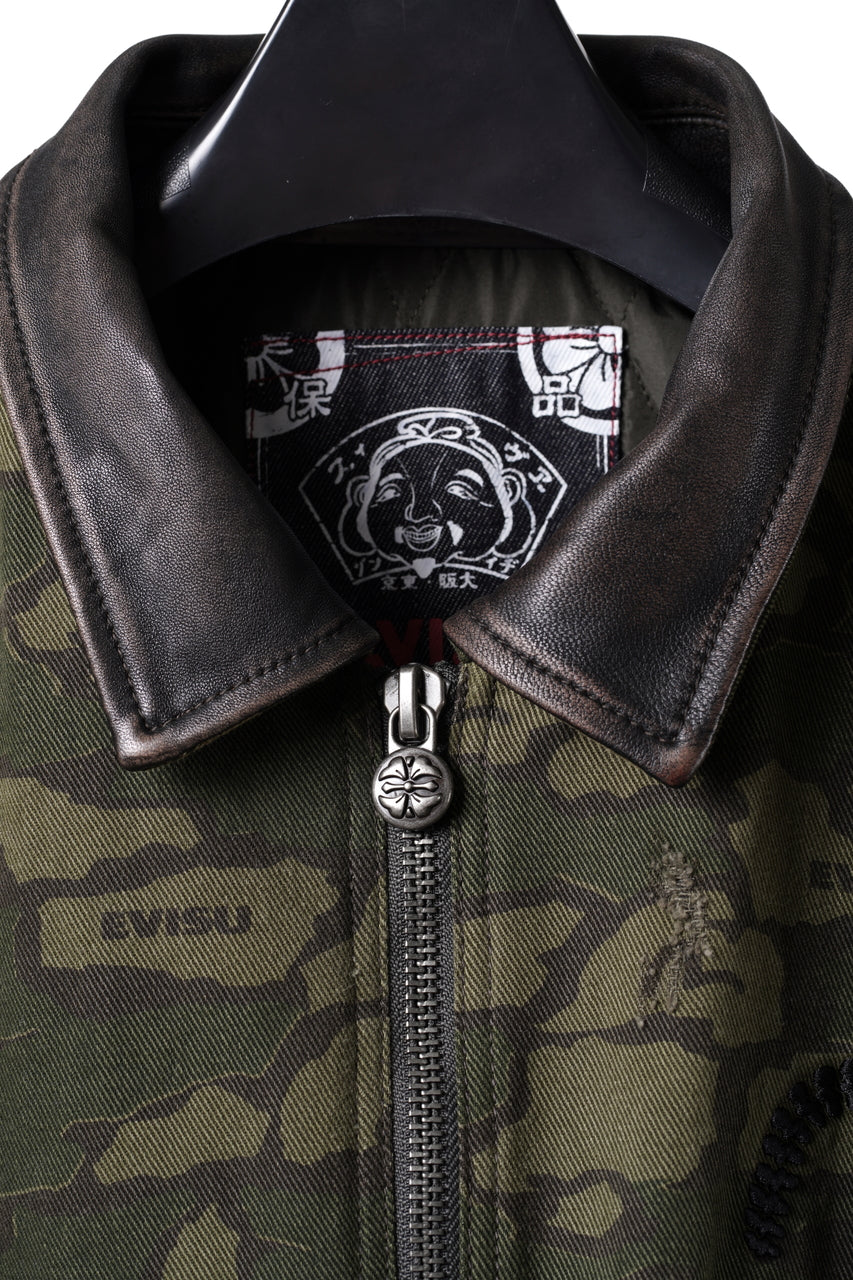 画像をギャラリービューアに読み込む, EVISU HT, CAMOUFLAGE BOMBER JACKET-LOOSE FIT (CAMOFLAGE)