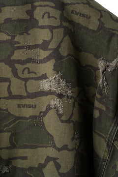 画像をギャラリービューアに読み込む, EVISU HT, CAMOUFLAGE BOMBER JACKET-LOOSE FIT (CAMOFLAGE)