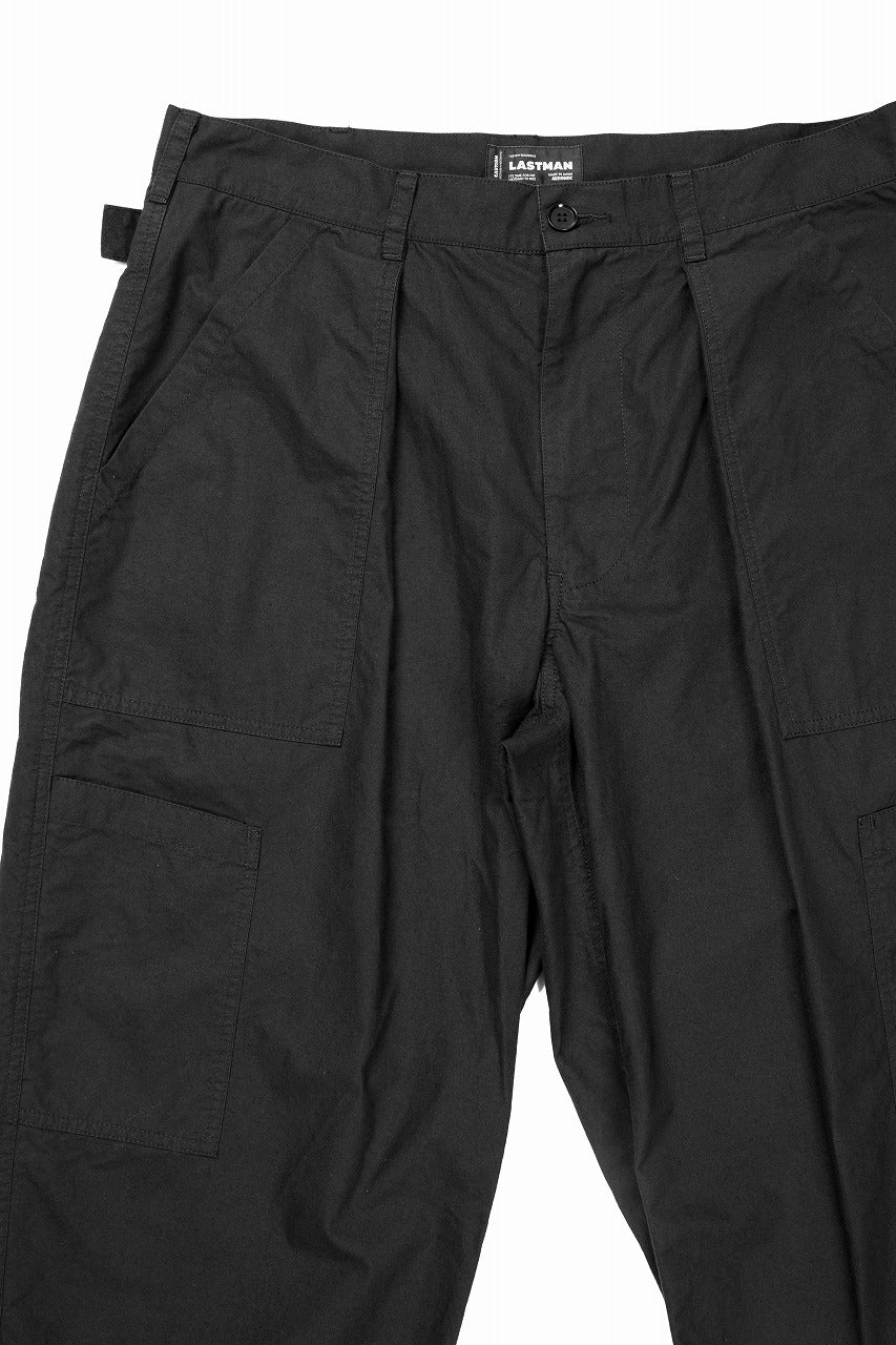 画像をギャラリービューアに読み込む, LASTMAN POPLIN MECHANIC PANTS (BLACK)