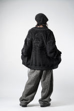 Load image into Gallery viewer, MASTERMIND WORLD SHAGGY CARDIGAN (BLACK)