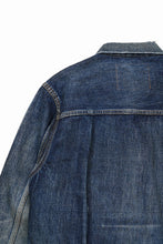 Load image into Gallery viewer, FULLCOUNT &quot;More Than just Fear&quot; Type 1 Denim Jacket / 13.7oz Zimbabwe Selvedge Denim (INDIGO BLUE)