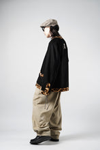 画像をギャラリービューアに読み込む, mastermind JAPAN LEOPARD VELVET CARDIGAN JACKET (BLACK x YELLOW)