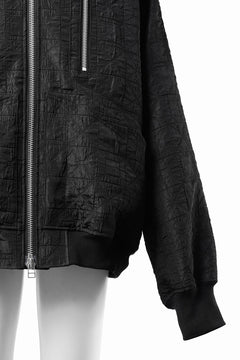 画像をギャラリービューアに読み込む, A.F ARTEFACT JUMBO MA-1 BLOUSON / DECORATIVE LATTICE PATTERN (BLACK)