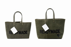 Load image into Gallery viewer, READYMADE DOROTHY BAG LARGE – Remade from Vintage Military Canvas (KHAKI)