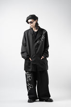 Load image into Gallery viewer, Y-3 Yohji Yamamoto CHITO CITY GRAPHIC WOOL BLAZER (BLACK)