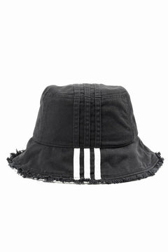 画像をギャラリービューアに読み込む, Y-3 Yohji Yamamoto STRIPES BUCKET HAT (BLACK)