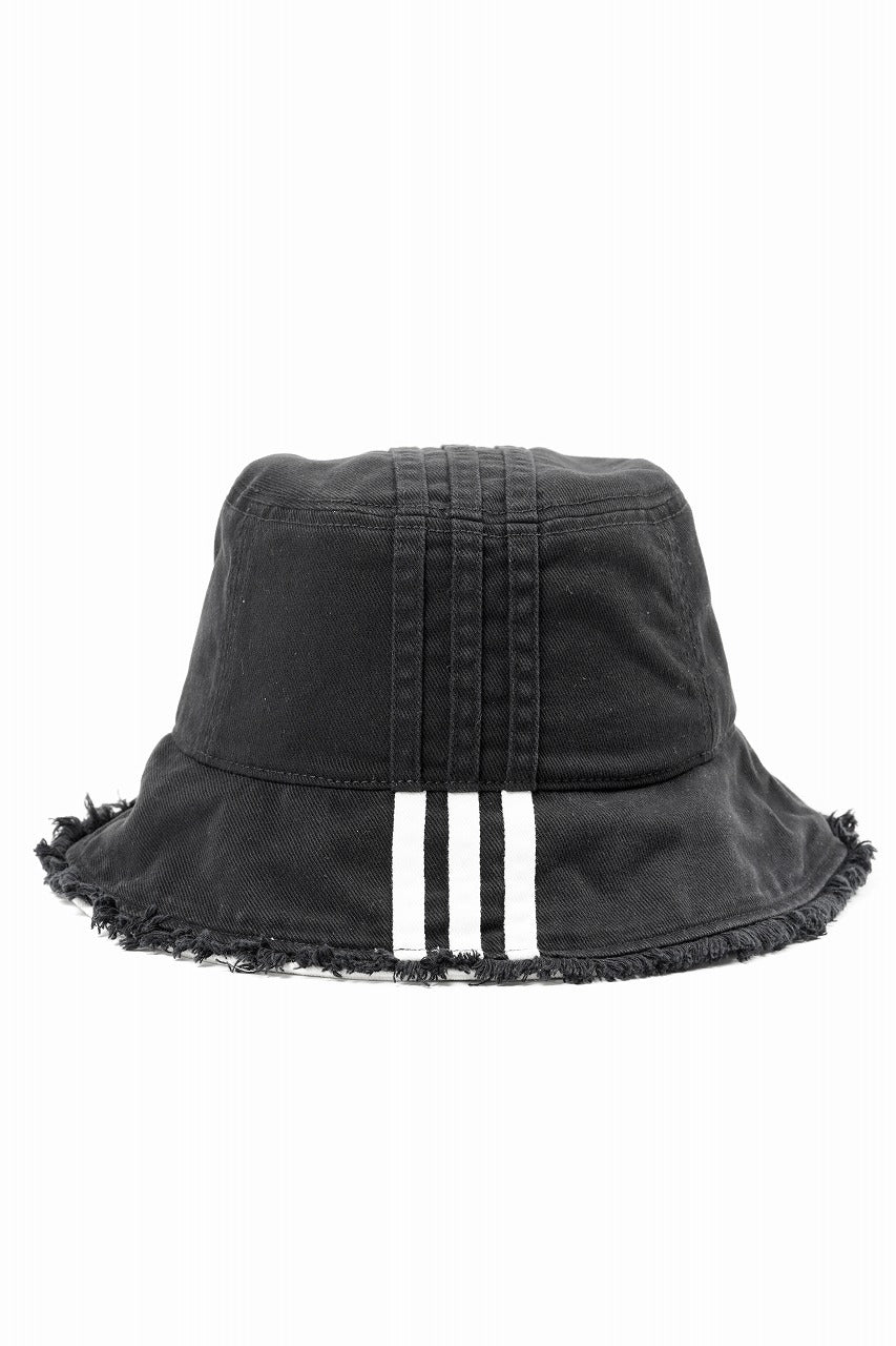 Y-3 Yohji Yamamoto STRIPES BUCKET HAT (BLACK) – LOOM OSAKA