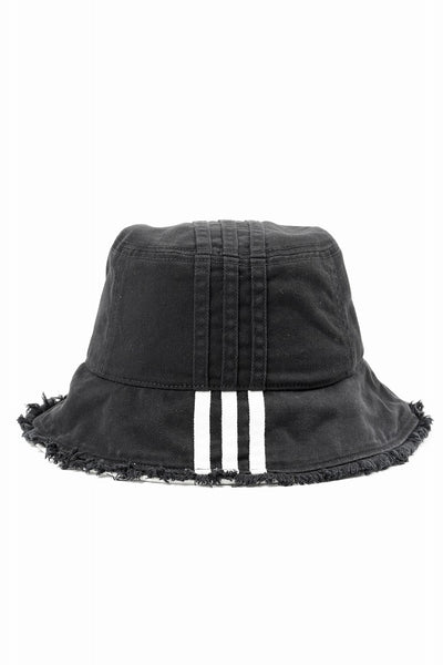Y-3 Yohji Yamamoto STRIPES BUCKET HAT (BLACK)