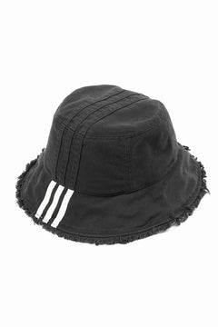 画像をギャラリービューアに読み込む, Y-3 Yohji Yamamoto STRIPES BUCKET HAT (BLACK)