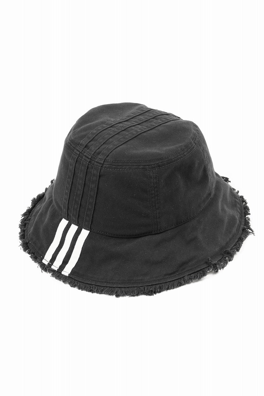 画像をギャラリービューアに読み込む, Y-3 Yohji Yamamoto STRIPES BUCKET HAT (BLACK)