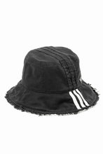 画像をギャラリービューアに読み込む, Y-3 Yohji Yamamoto STRIPES BUCKET HAT (BLACK)