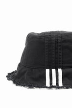 画像をギャラリービューアに読み込む, Y-3 Yohji Yamamoto STRIPES BUCKET HAT (BLACK)