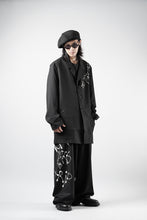 Load image into Gallery viewer, Y-3 Yohji Yamamoto CHITO CITY GRAPHIC WOOL BLAZER (BLACK)