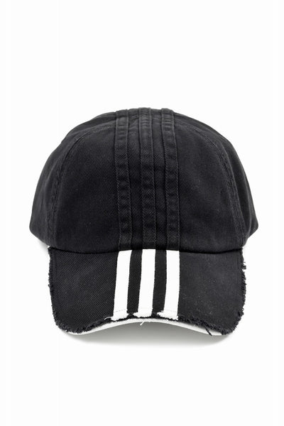 Y-3 Yohji Yamamoto STRIPES CAP (BLACK)