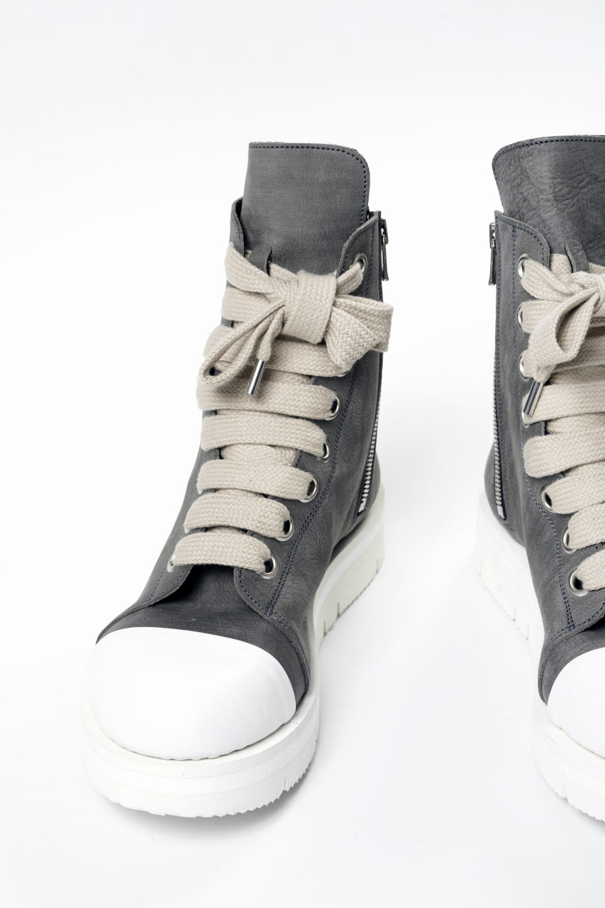 画像をギャラリービューアに読み込む, A.F ARTEFACT x Portaille THICK SNEAKER BOOTS / FILED STEER (GREY×WHITE)