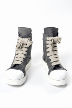 画像をギャラリービューアに読み込む, A.F ARTEFACT x Portaille THICK SNEAKER BOOTS / FILED STEER (GREY×WHITE)