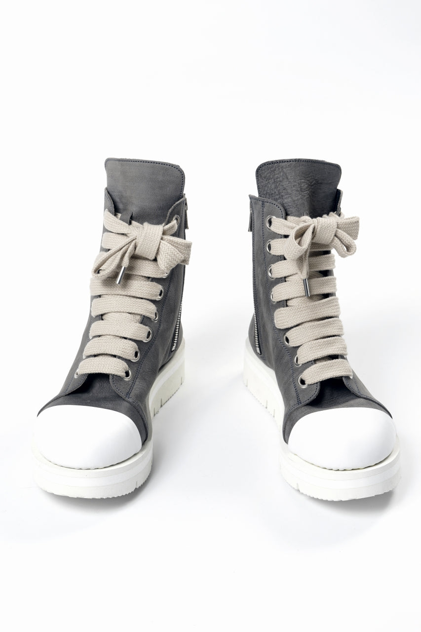 画像をギャラリービューアに読み込む, A.F ARTEFACT x Portaille THICK SNEAKER BOOTS / FILED STEER (GREY×WHITE)