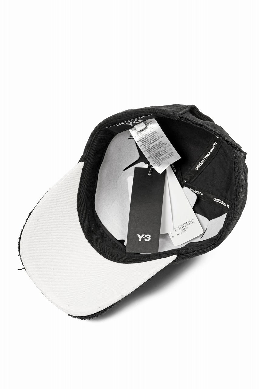 画像をギャラリービューアに読み込む, Y-3 Yohji Yamamoto STRIPES CAP (BLACK)