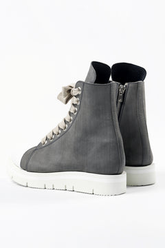 画像をギャラリービューアに読み込む, A.F ARTEFACT x Portaille THICK SNEAKER BOOTS / FILED STEER (GREY×WHITE)