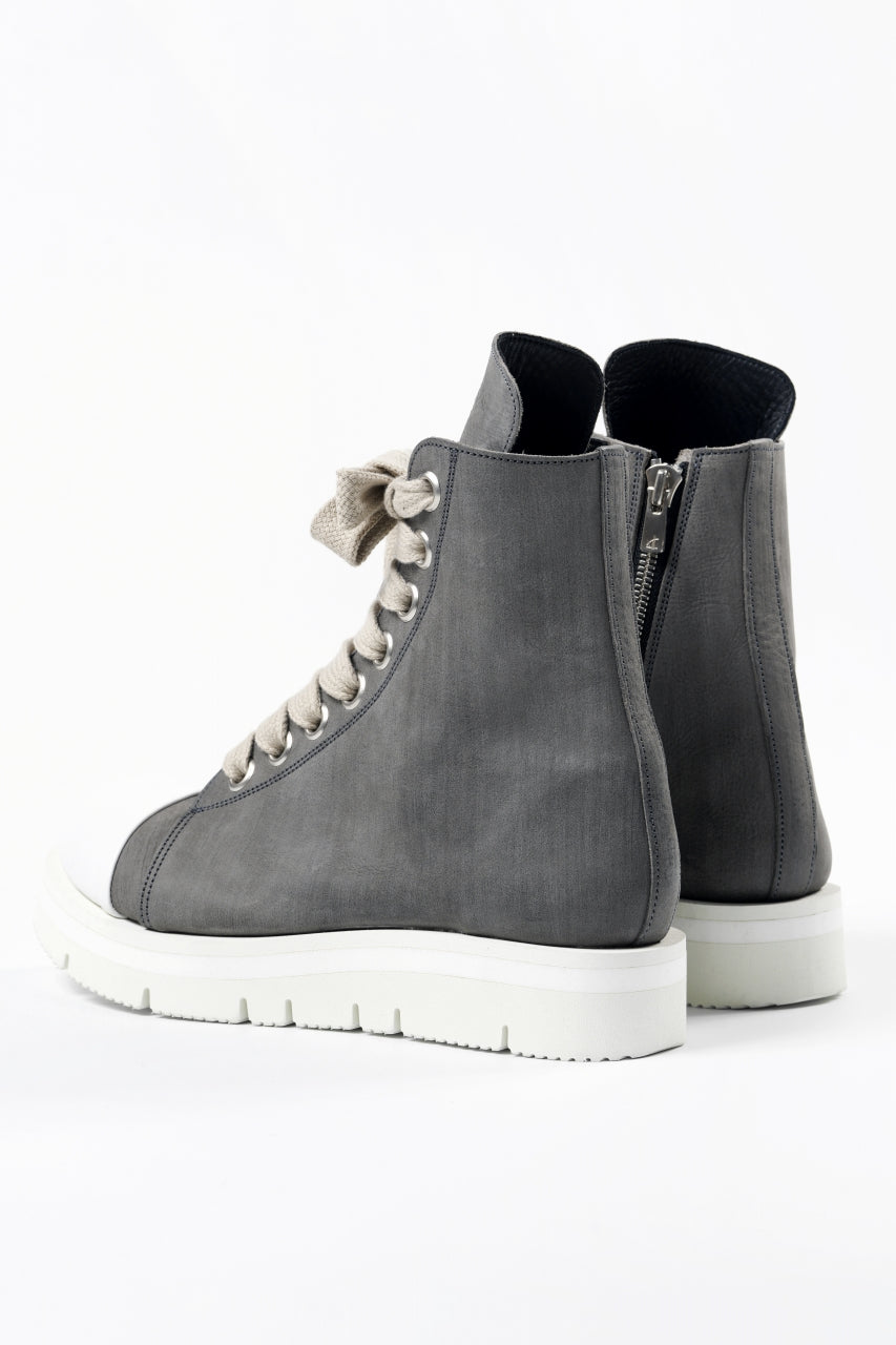 画像をギャラリービューアに読み込む, A.F ARTEFACT x Portaille THICK SNEAKER BOOTS / FILED STEER (GREY×WHITE)
