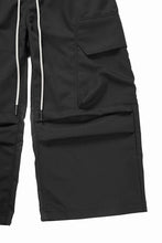 画像をギャラリービューアに読み込む, A.F ARTEFACT CARGO WIDE PANTS / PLAIN WEAVE (BLACK)