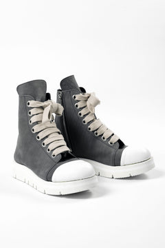 画像をギャラリービューアに読み込む, A.F ARTEFACT x Portaille THICK SNEAKER BOOTS / FILED STEER (GREY×WHITE)
