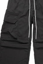 画像をギャラリービューアに読み込む, A.F ARTEFACT CARGO WIDE PANTS / PLAIN WEAVE (BLACK)