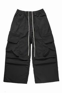 画像をギャラリービューアに読み込む, A.F ARTEFACT CARGO WIDE PANTS / PLAIN WEAVE (BLACK)