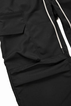 画像をギャラリービューアに読み込む, A.F ARTEFACT CARGO WIDE PANTS / PLAIN WEAVE (BLACK)