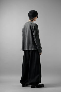 Load image into Gallery viewer, Professor.E FADED HENLEY L/S TEE (BLACK)