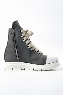 A.F ARTEFACT x Portaille THICK SNEAKER BOOTS / FILED STEER (GREY×WHITE)