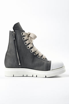 画像をギャラリービューアに読み込む, A.F ARTEFACT x Portaille THICK SNEAKER BOOTS / FILED STEER (GREY×WHITE)