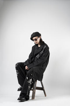 Load image into Gallery viewer, Y-3 Yohji Yamamoto CHITO GRAPHIC WIDE WOOL PANTS (BLACK)