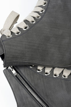 画像をギャラリービューアに読み込む, A.F ARTEFACT x Portaille THICK SNEAKER BOOTS / FILED STEER (GREY×WHITE)