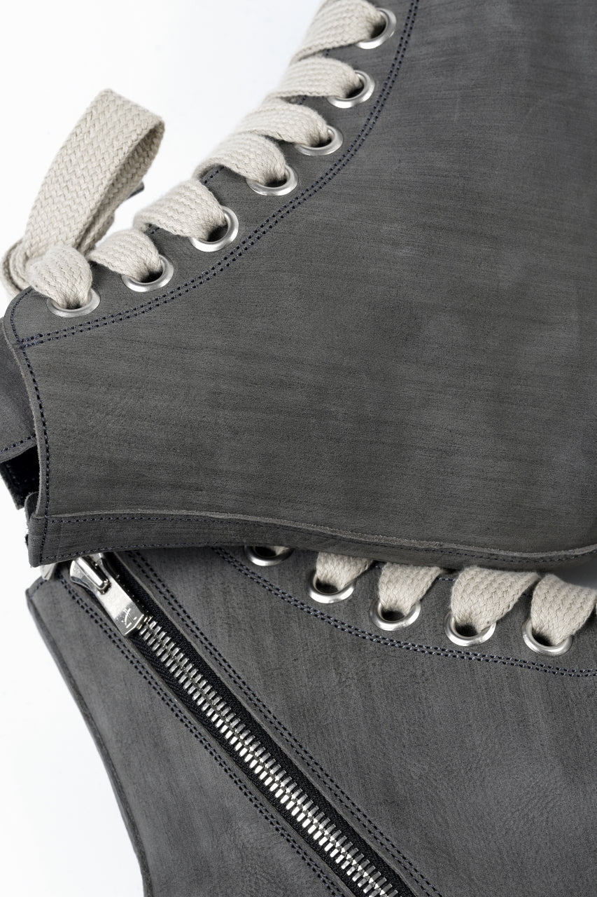 画像をギャラリービューアに読み込む, A.F ARTEFACT x Portaille THICK SNEAKER BOOTS / FILED STEER (GREY×WHITE)