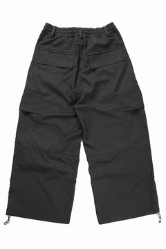 画像をギャラリービューアに読み込む, A.F ARTEFACT CARGO WIDE PANTS / PLAIN WEAVE (BLACK)