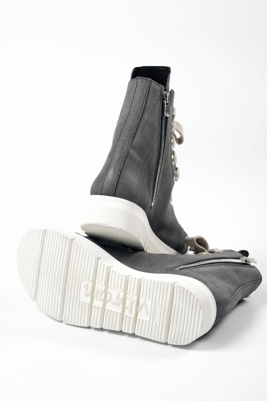 画像をギャラリービューアに読み込む, A.F ARTEFACT x Portaille THICK SNEAKER BOOTS / FILED STEER (GREY×WHITE)