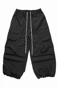 画像をギャラリービューアに読み込む, A.F ARTEFACT CARGO WIDE PANTS / PLAIN WEAVE (BLACK)