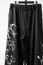 画像をギャラリービューアに読み込む, Y-3 Yohji Yamamoto CHITO GRAPHIC WIDE WOOL PANTS (BLACK)