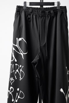 画像をギャラリービューアに読み込む, Y-3 Yohji Yamamoto CHITO GRAPHIC WIDE WOOL PANTS (BLACK)