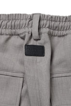 Load image into Gallery viewer, A.F ARTEFACT CARGO WIDE PANTS / PLAIN WEAVE (GREY)